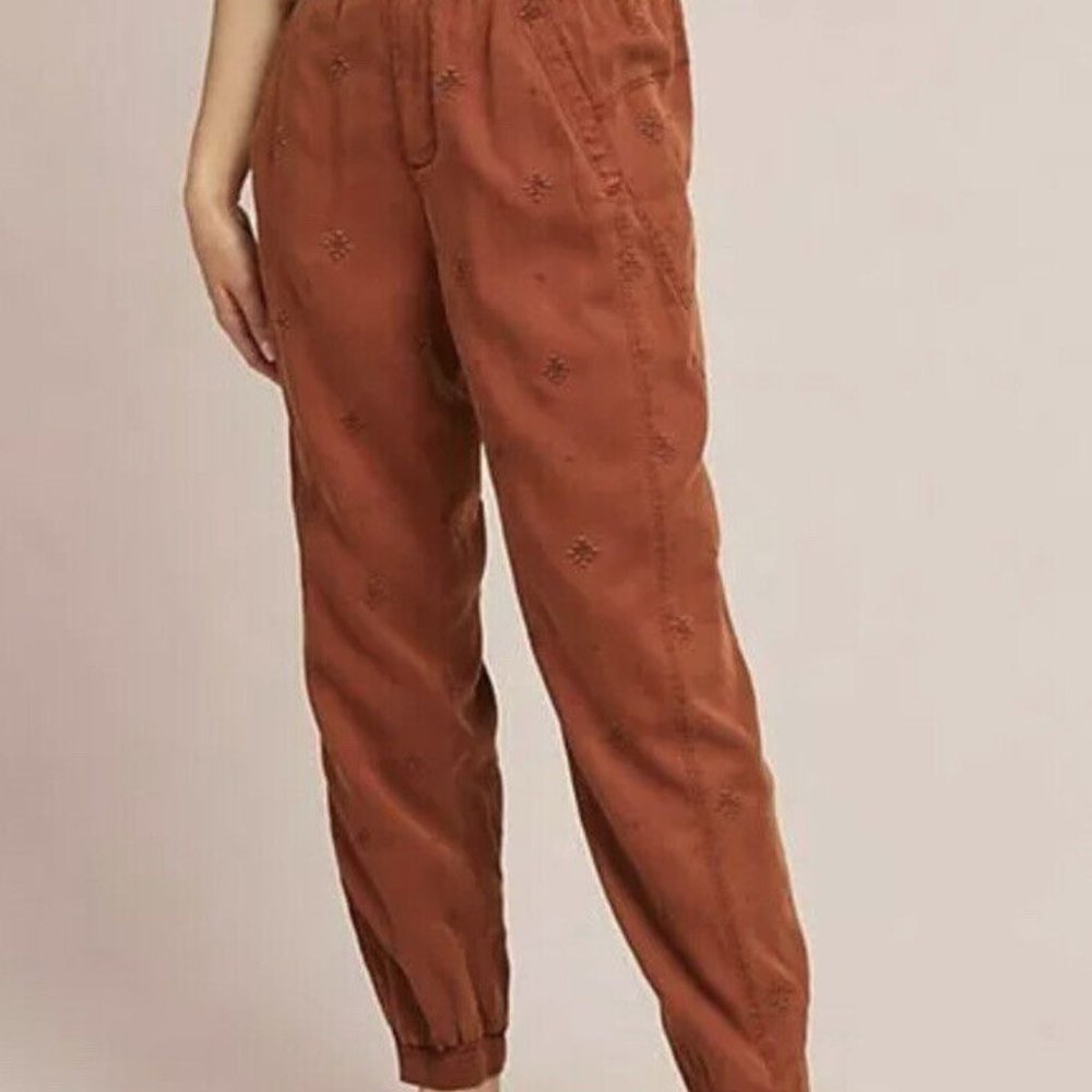 Anthropologie Rowan Embroidered Joggers XS